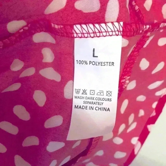 Red Dotted Sleeveless Mini Dress Large - Picture 6 of 6